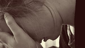 in pain